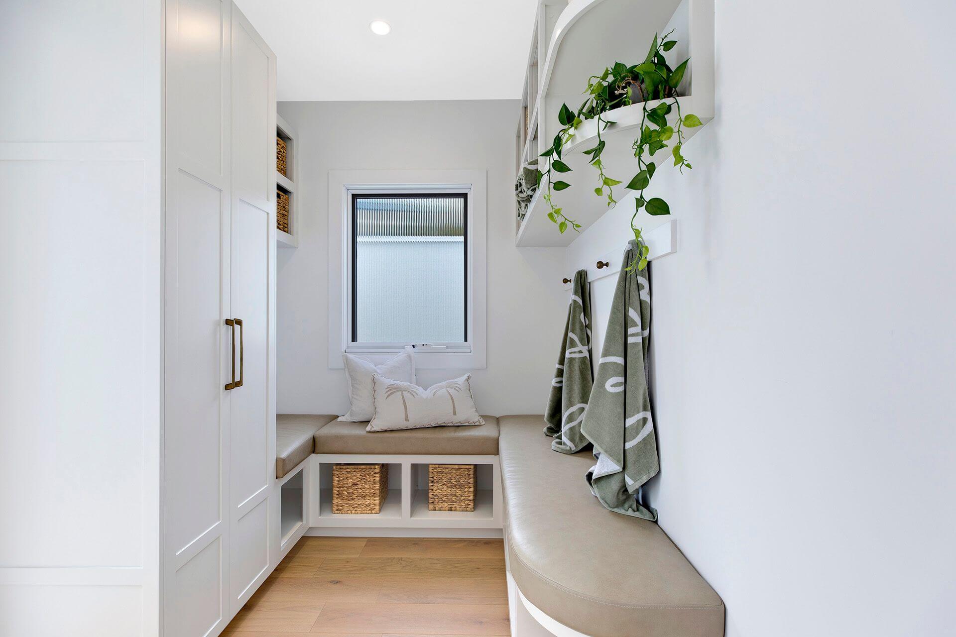 Modern walk-in wardrobe